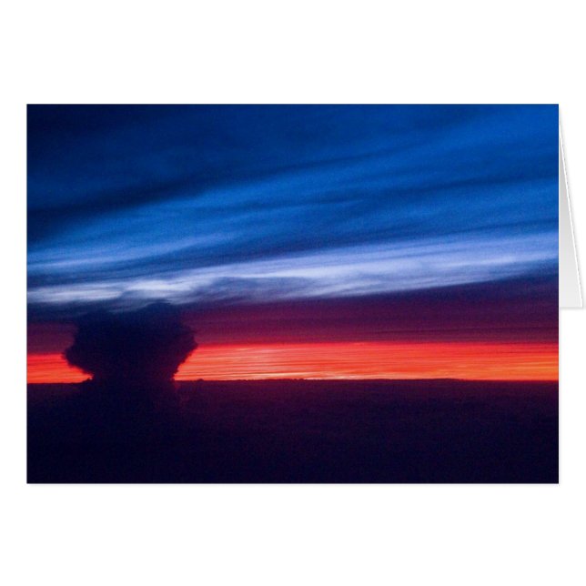 Carolina himmel hälsningskort (Framsidan Horizontal)