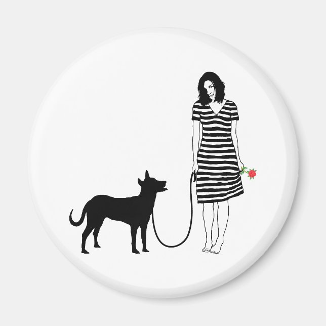 Carolina Hund Magnet (Framsidan)