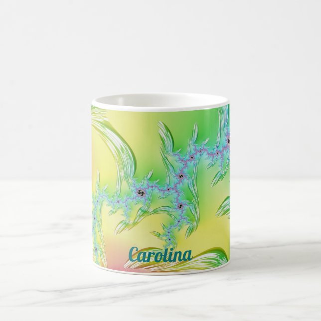 CAROLINA~ Original Fractal Design ~ Pastellischer Kaffemugg (Center)