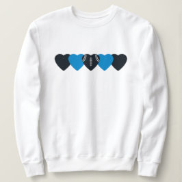 Carolina Panthers Heart Football T Shirt