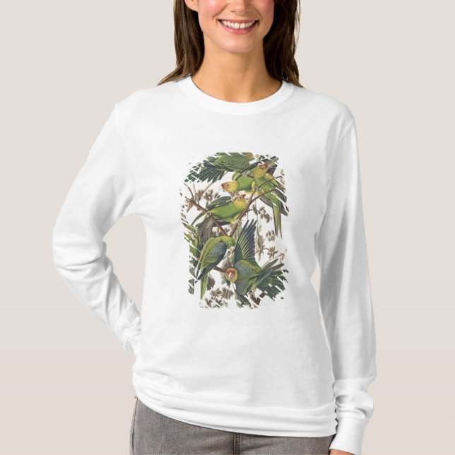 Carolina Parakeet, från "Birds of America", 1829 T-shirt (Framsida)
