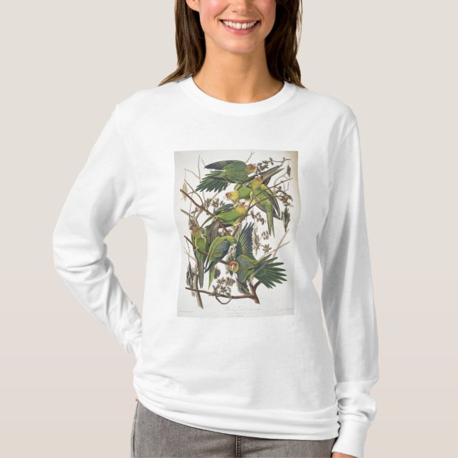 Carolina Parakeet, från "Birds of America", 1829 Tee Shirt (Framsida)