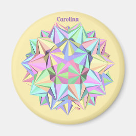 CAROLINA ~ POLYHEDRA ~ PASTEL~ MAGNET