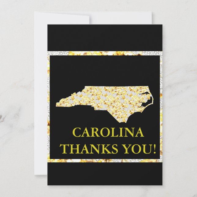 CAROLINA TACKAR DIG! TACK KORT (Framsida)