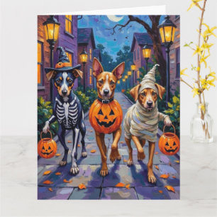 Carolina trick-or-treating i Halloween-kostym Kort