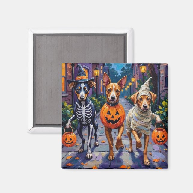 Carolina trick-or-treating i Halloween-kostym Magnet (Front/Back)