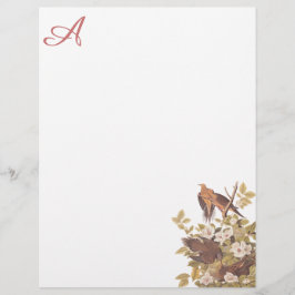 Carolina Turtle Dove Anpassningsbar Letterhead