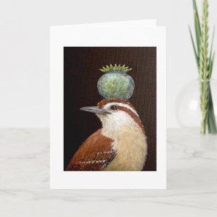 Carolina Wren-hälsningskort Kort