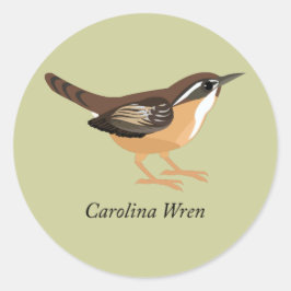 Carolina Wren Runt Klistermärke