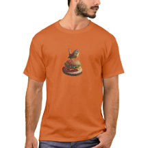 Carolina Wren Says Orange T-Shirt