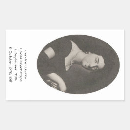 Caroline Johanna Lovisa Ridderstolpe, 1815 Rektangulärt Klistermärke