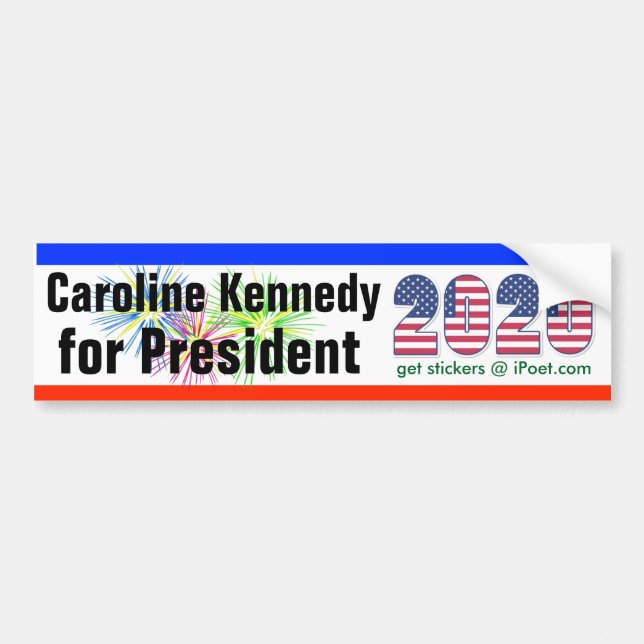 CAROLINE KENNEDY FÖR den PRESIDENTbildekalen 2020 Bildekal (Framsidan)