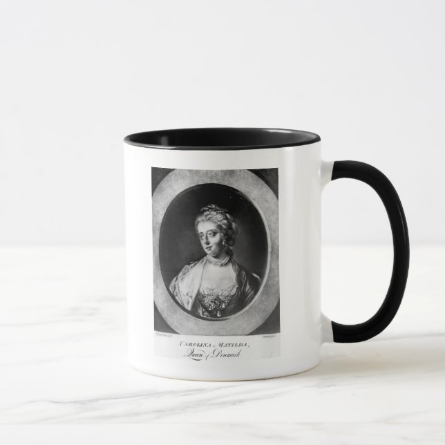 Caroline Matilda, drottning av Danmark och norge Mugg (Höger)
