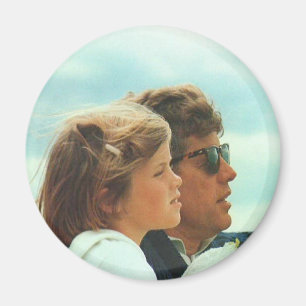 Caroline och John F. Kennedy Magnet