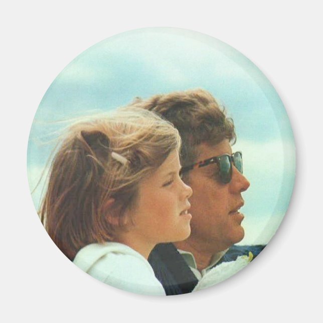 Caroline och John F. Kennedy Magnet (Framsidan)