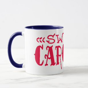 Caroline Red Tattoo Font Mugg