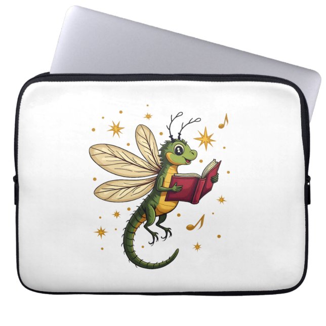 Caroling Dragonfly Laptop Fodral (Framsidan)