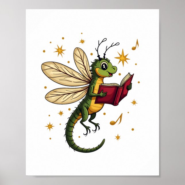 Caroling Dragonfly Poster (Framsidan)