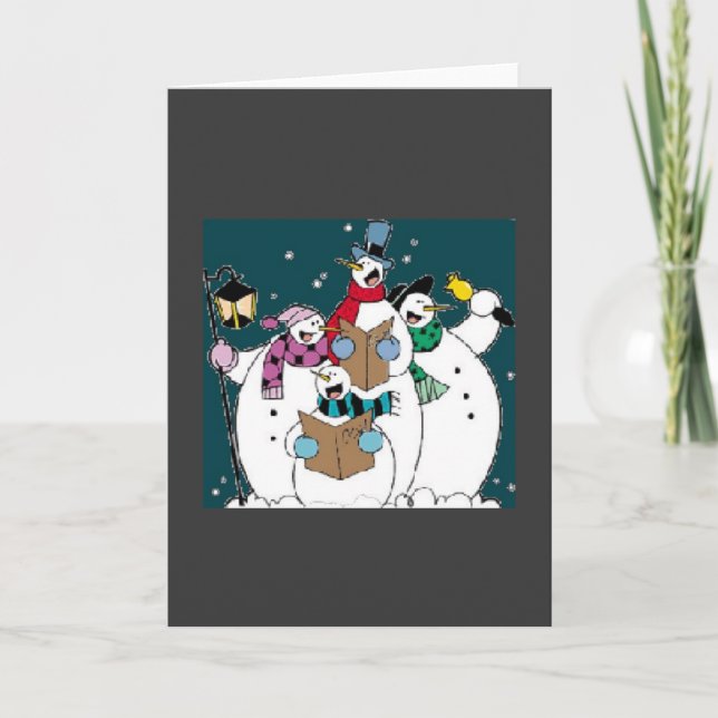 Caroling går vi helgkort (Framsida)