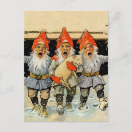 "Caroling Gnomes" av Jenny Nystrom Vykort