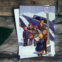 Caroling i snö