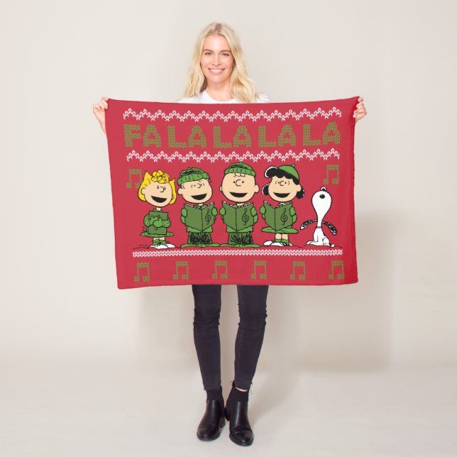 Caroling jul Sweater Graphic Fleecefilt (På plats)
