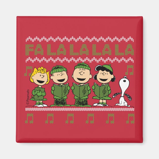 Caroling jul Sweater Graphic Magnet (Framsidan)