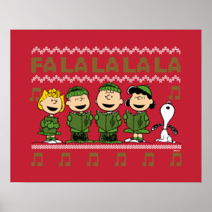 Caroling jul Sweater Graphic Poster