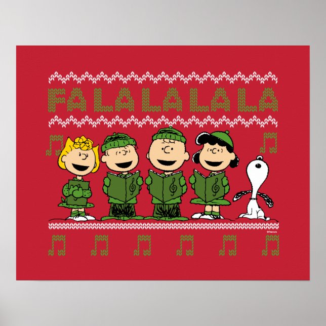 Caroling jul Sweater Graphic Poster (Framsidan)