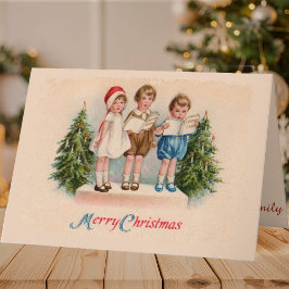 Caroling Kids God jul Cards Helgkort