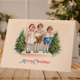 Caroling Kids God jul Cards Helgkort