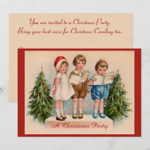 Caroling Kids Julfest-inbjudan Inbjudningar