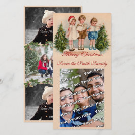 Caroling Kids Photo Card Julkort