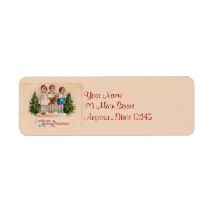 Caroling Kids Returetiketter Returadress Etikett