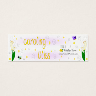Caroling liljar litet visitkort