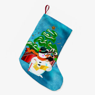 Caroling Snögubbe Liten Julstrumpa