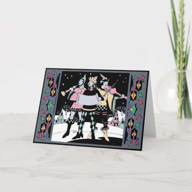 Caroling Trio Colorway One Helgkort (Framsida)