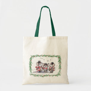 Caroling with Mic, Mac & Moe Tote Bag Tygkasse