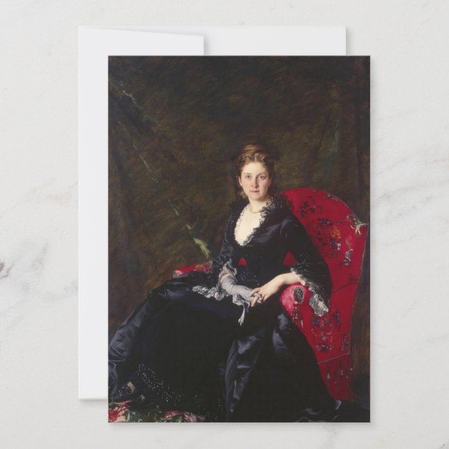 Carolus-Duran - Porträtt i Nadezhda Polovtsova Inbjudningar (Framsida)