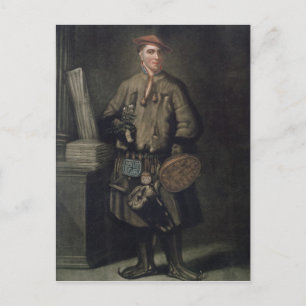 Carolus Linnaeus i sin lappländska dräkt Vykort