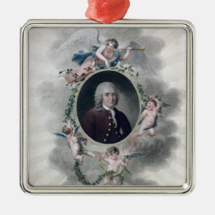 Carolus Linnaeus riddare av den polara stjärnan Julgransprydnad Metall