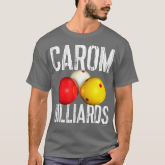 CAROM BILLIARDS Coola Distress text T Shirt