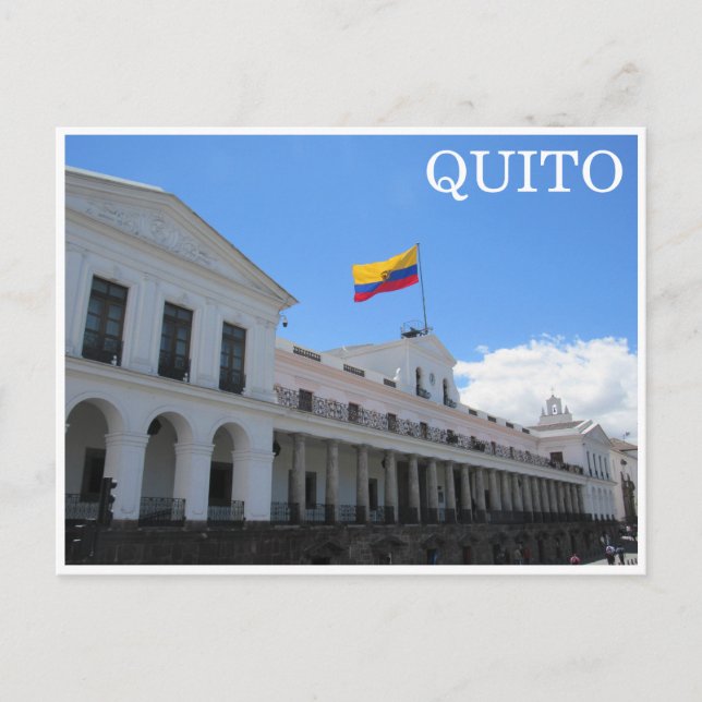 Carondelet palace quito vykort (Framsida)