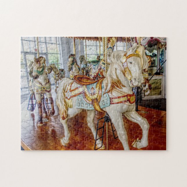 Carouse Horse - Puzzle Pussel (Horisontell)