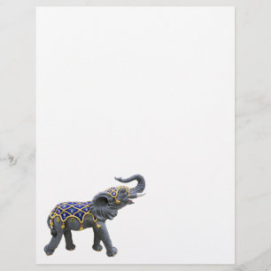 Carousel Animal Elephant Photo Letterhead Brevhuvud