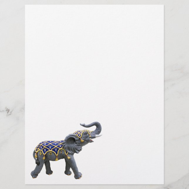 Carousel Animal Elephant Photo Letterhead Brevhuvud (Framsida)