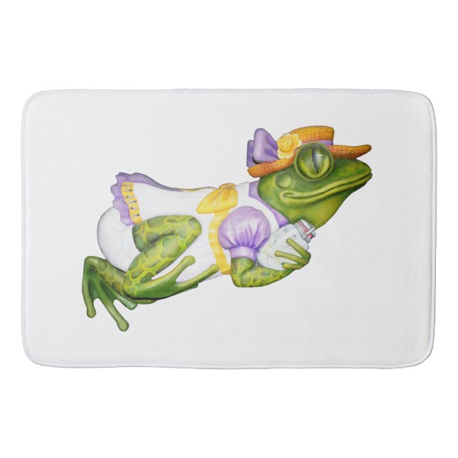Carousel Animal Frog Photo Bath Mat Badrumsmatta (Framsidan)