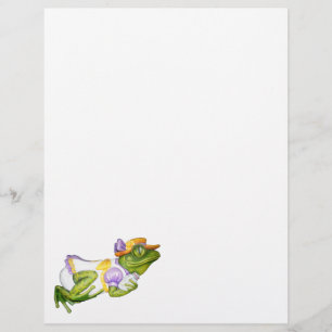Carousel Animal Frog Photo Note Pad Brevhuvud