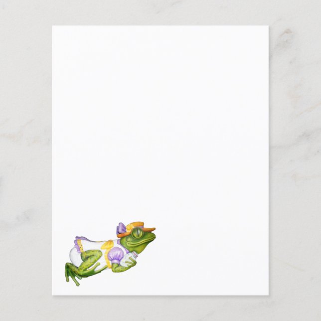 Carousel Animal Frog Photo Papper Stationery (Framsida)