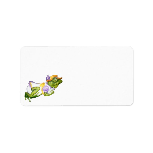 Carousel Animal Frog Photo Papper Stationery Adressetikett (Framsidan)